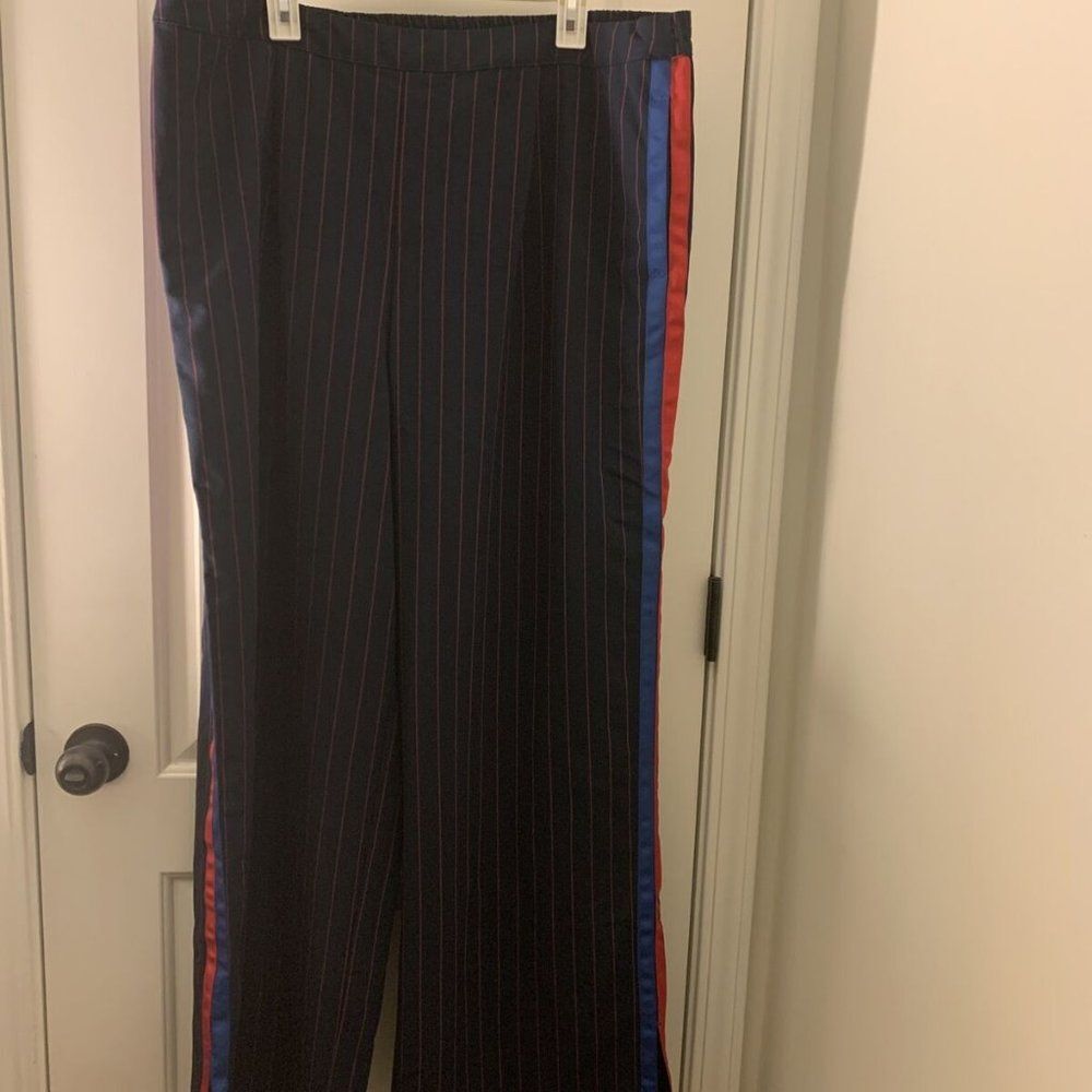 La Ligne x Target Pants Trousers Side Stripe Wide Leg Navy Red Blue Choose Size